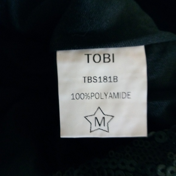 Tobi Black Sequin Mini Skirt - Picture 5 of 5